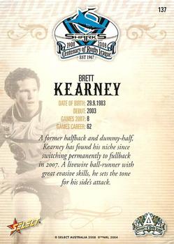 2008 NRL Centenary #137 Brett Kearney Back